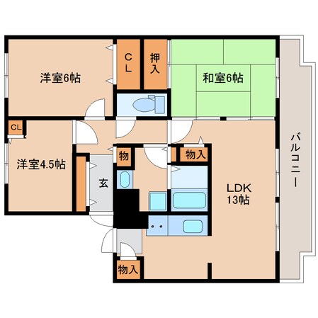 菖蒲池駅 徒歩12分 1階の物件間取画像